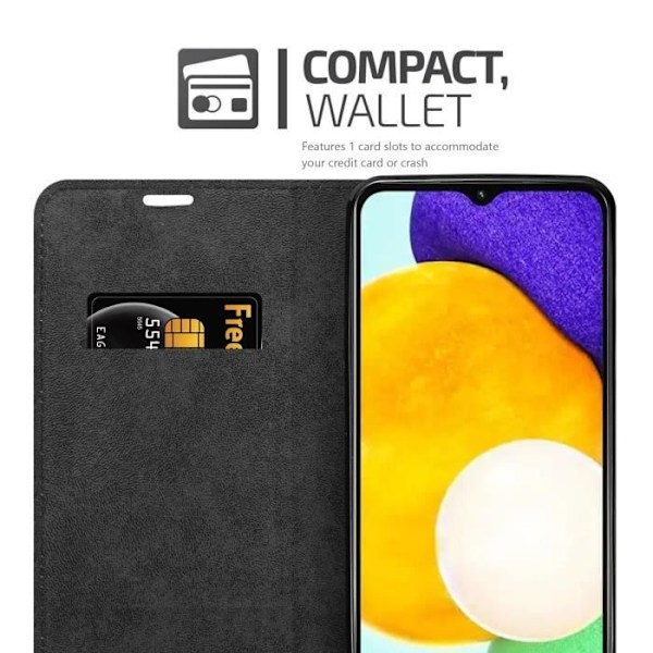 Coque - CADORABO - Samsung Galaxy A13 5G - Turquoise Pétrole - Bokfodral - Magnetiskt skydd Bensin Turkos