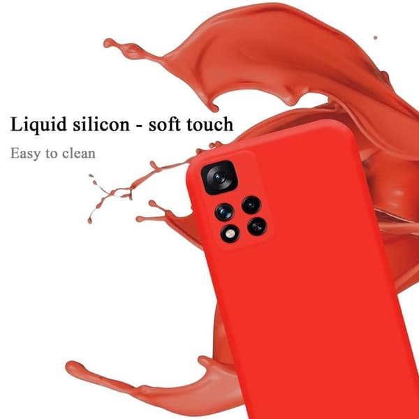 Skyddsskal för Xiaomi RedMi NOTE 11 PRO+ Stötskydd i LIQUID RED Röd