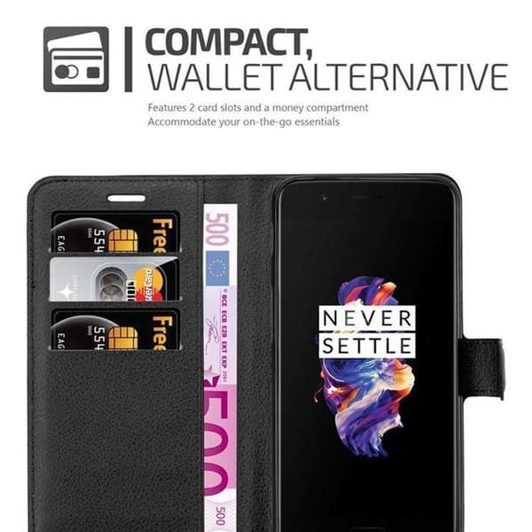 Etui för OnePlus 5 i JETSVART Svart