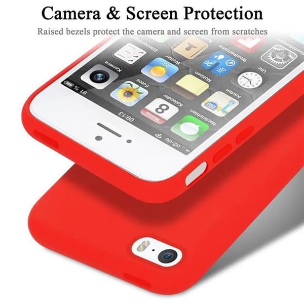 Skal för iPhone 5 / 5S / SE 2016 Stötabsorberande i LIQUID RED Röd