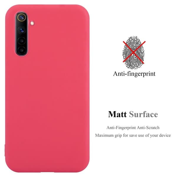 Skyddsfodral för Realme Narzo 4G CANDY RÖD Stötsäker Silikon Röd