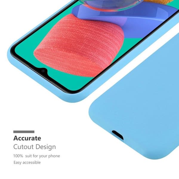 Skyddsfodral för Samsung Galaxy M33 5G CANDY BLÅ Stötsäker Silikon Blå