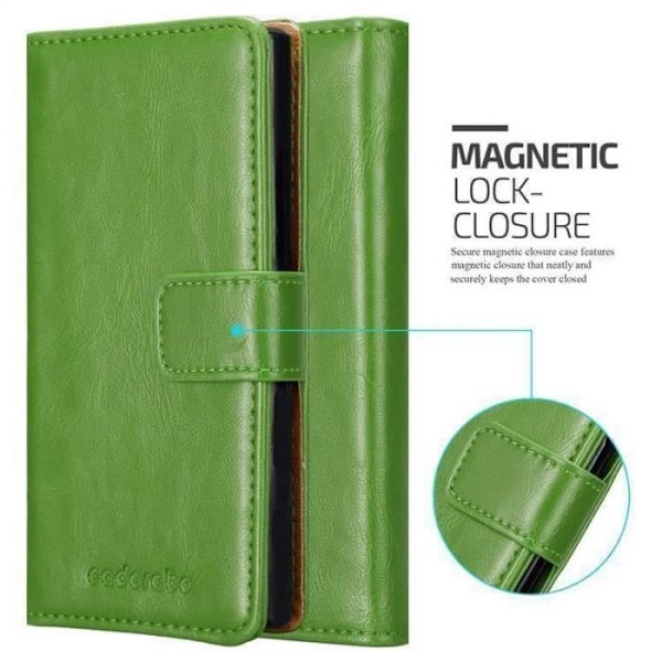 HTC Desire 820 fodral - CADORABO - Grön - Läderimitation - Stativfunktion - Magnetisk Grön