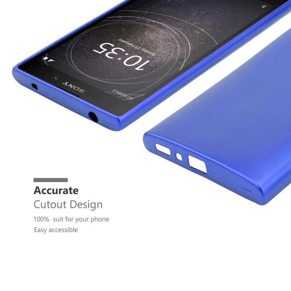 Skyddsfodral för Sony Xperia L2 Skyddsfodral i MATTE METALLBLÅ Design Blå