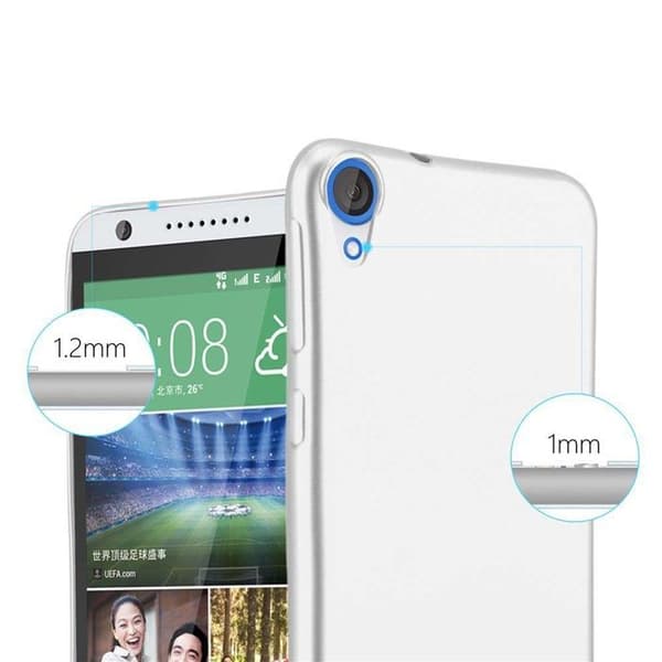 Skyddsfodral för HTC Desire 820 Skyddsfodral i MATTE SILVER Metallic Design Grå