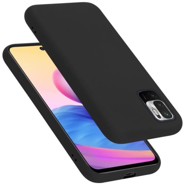 Fodral till Xiaomi RedMi NOTE 10 5G / POCO M3 PRO 5G i LIQUID Black Cadorabo Cover Silikon TPU