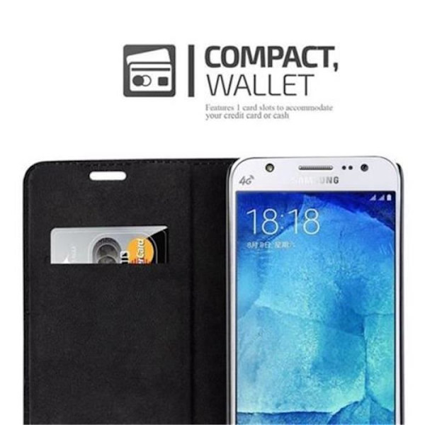 Samsung Galaxy J5 2015 (5) Fodral i APPLE RÖD från Cadorabo (INVISIBLE MAGNETIC CLOSURE Design) Fodral med fullständigt skydd