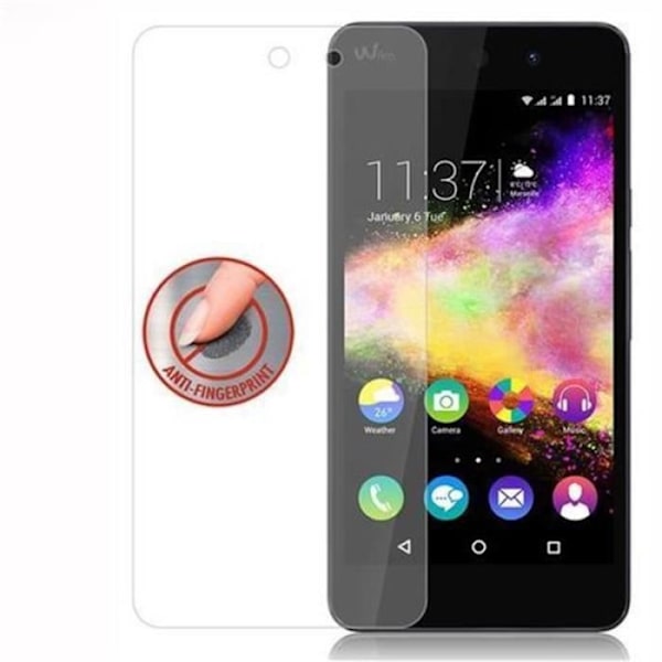 Cadorabo Skärmskydd för WIKO RAINBOW UP 0,3 mm Rundade hörn HÖG TRANSPARENS Härdat glas Transparent