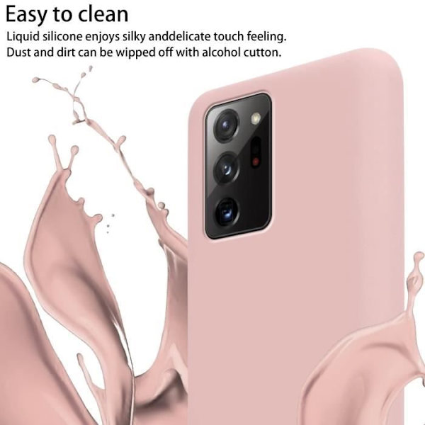 Halsbandsfodral till Samsung Galaxy NOTE 20 PLUS Fodral i LIQUID PINK Fodral Modehalsband Moderiktigt fodral Fodral Silikon Justerbar