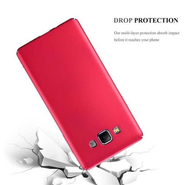 Cadorabo Fodral till Samsung Galaxy A7 2015 i METALLISK RÖTT