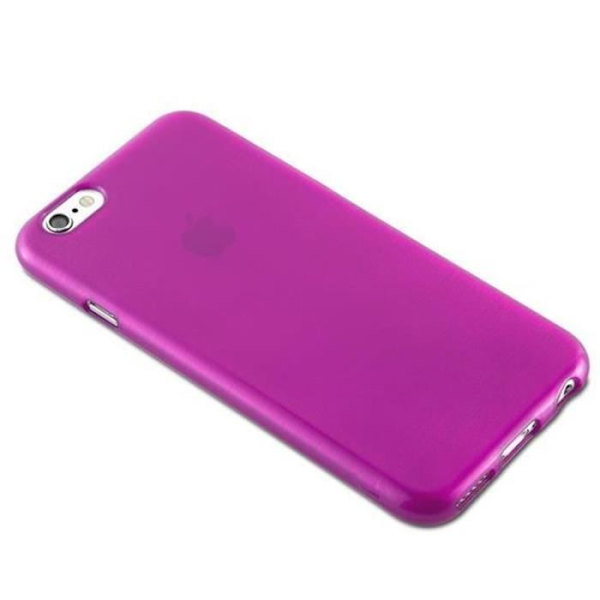 Apple iPhone 6-fodral - iPhone 6S i HOT PINK från Cadorabo (BORSTAD METAL Design) Ultramjukt silikongel TPU-fodral