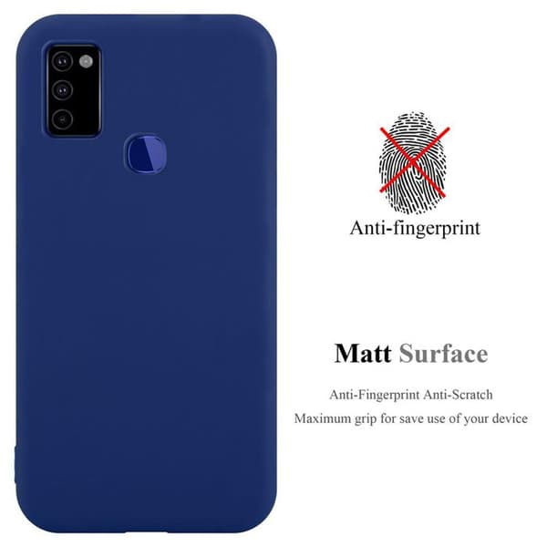 Skyddsfodral för Samsung Galaxy M51 US Version MÖRKBLEU Stötsäker Silikon Blå