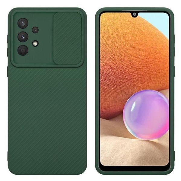 Fodral till Samsung Galaxy A32 4G Candy Green Fodral Silikon TPU och kameraskydd