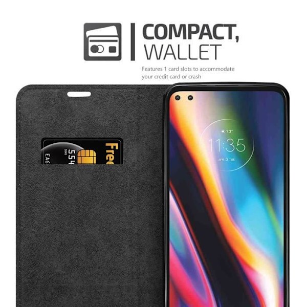 Coque - CADORABO - Motorola MOTO G 5G PLUS - Kaffebrun - Magnetisk stängning - Ställfunktion kaffe brunt