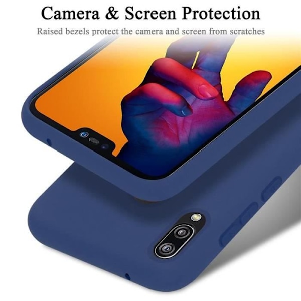 Cadorabo skal för Huawei P20 Lite/NOVA 3E - i Blå - Flexibel TPU-silikon Blå