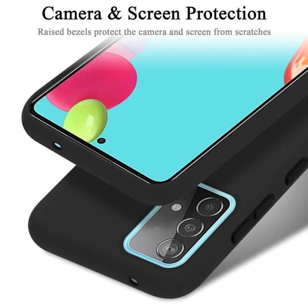 Fodral - CADORABO - Samsung Galaxy A52 (4G/5G) / A52s - TPU silikon - Stötskydd - Tunn och lätt design Svart