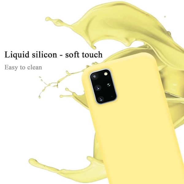 Coque - CADORABO - Samsung Galaxy S20 PLUS - Silikon TPU - Gul - Stötsäker skydd Gul