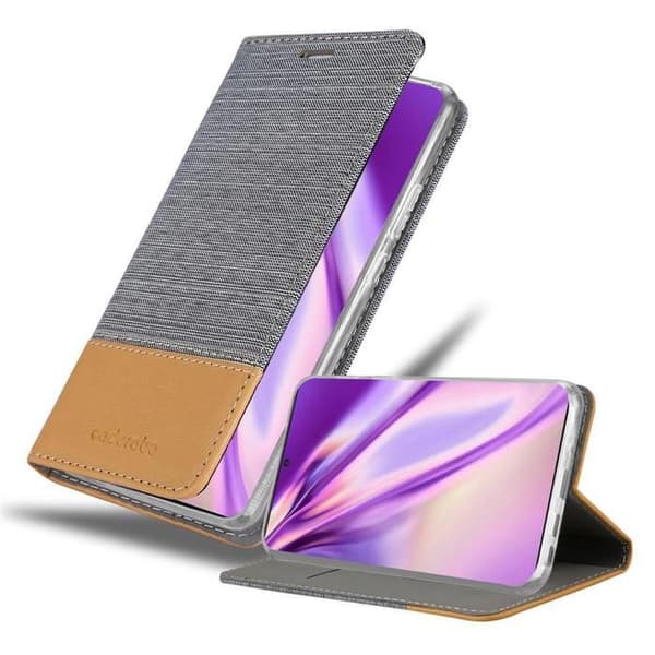 Skyddsfodral för Samsung Galaxy NOTE 20 PLUS i LJUST GRÅ BRUN Stötskyddande Etui Grå