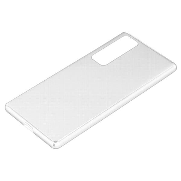 Transparent stötsäker silikonfodral för Huawei NOVA 7 PRO 5G Vit