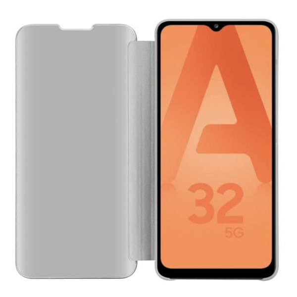 Coque - CADORABO - Samsung Galaxy A32 5G - Clear View - Silver - 360 graders skydd Pengar