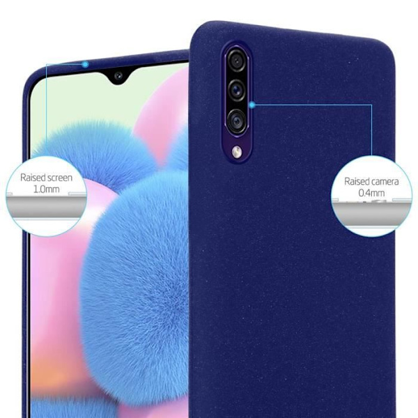 Skal till Samsung Galaxy A50 4G / A50s / A30s Coque in FROST DARK BLUE Fodral Skyddande Silikon TPU Fodral Frost mörkblå