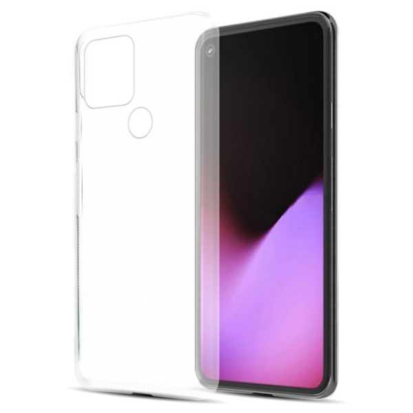 Transparent stötsäker silikonfodral för Google PIXEL 5 Vit