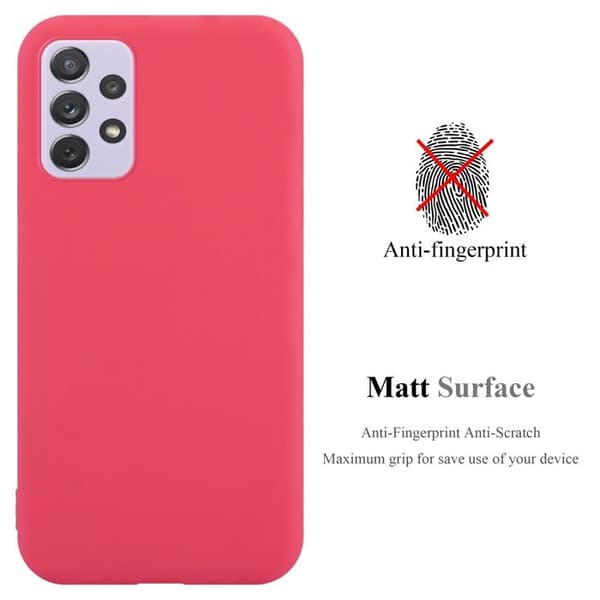 Skyddsfodral för Samsung Galaxy A73 5G CANDY RÖD Stötsäker Silikon Röd