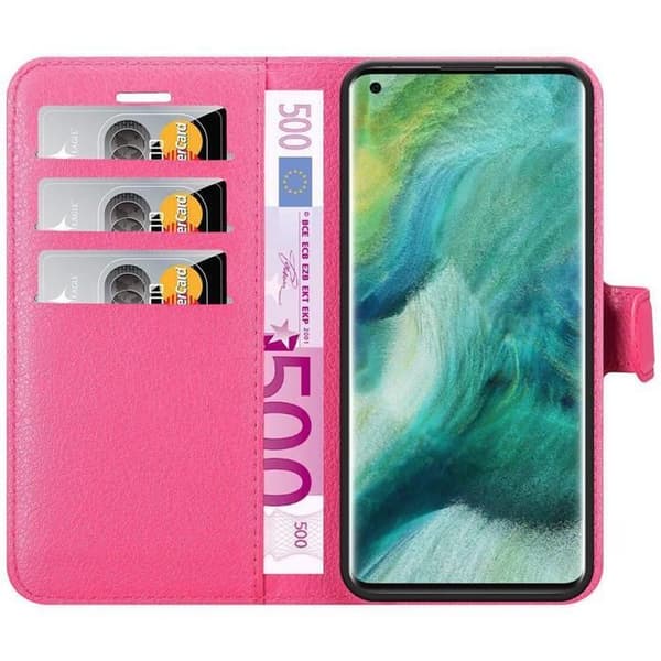 Etui för Oppo FIND X2 PRO i SOCKERROSA Ros