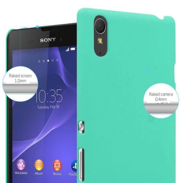 Coque - CADORABO - Sony Xperia T3 - Stötskydd - Frostad Design - Frostig Grön Färg Frostig grön