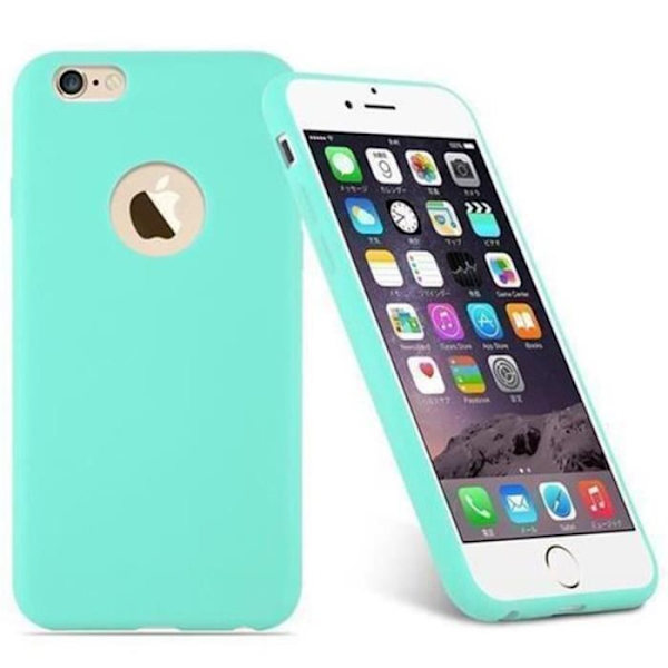Apple iPhone 6-fodral - iPhone 6S i CANDY BLUE från Cadorabo (CANDY Design) Ultratunnt mjukt silikongel TPU-skydd med halkskydd Candy Blue