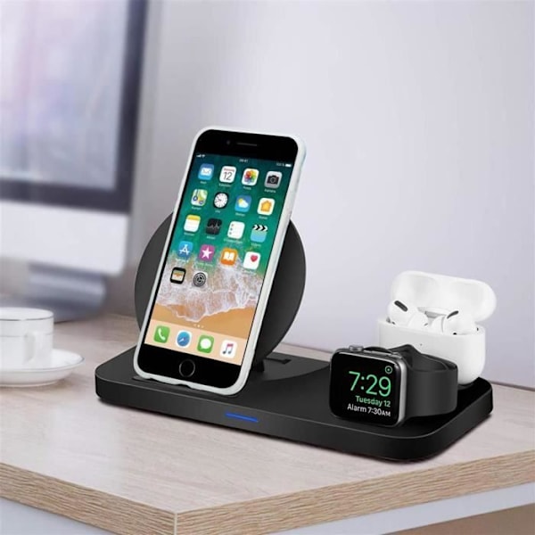 Cadorabo Fodral för Apple iPhone 7 PLUS / 7S PLUS / 8 PLUS i Marmor Grå Vit Blå Nr. 2 Skyddsskydd Silikon TPU Fodral Grå Vit Blå