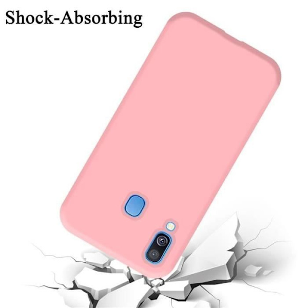 Coque - CADORABO - Samsung Galaxy A40 - Silikon TPU - Skydd 360° - Halkfri Rosa