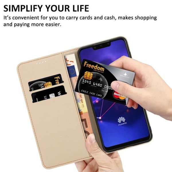 Coque - CADORABO - Huawei MATE 20 LITE - Grön Tropisk Skog - Magnetisk Stängning - Stöd Funktion Grön