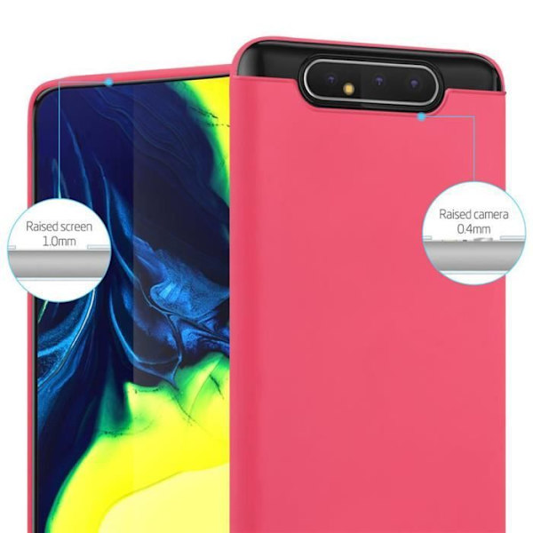Coque - CADORABO - Samsung Galaxy A80 / A90 4G - Candy Röd - Skydd i TPU-silikon - Tunn och lätt design Candy Red
