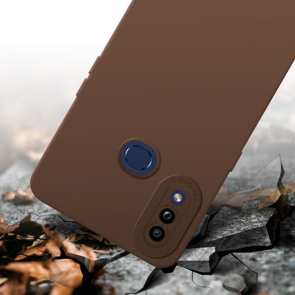 Skyddsfodral för Samsung Galaxy A10s / M01s i FLUID BRUN Stötsäker brun