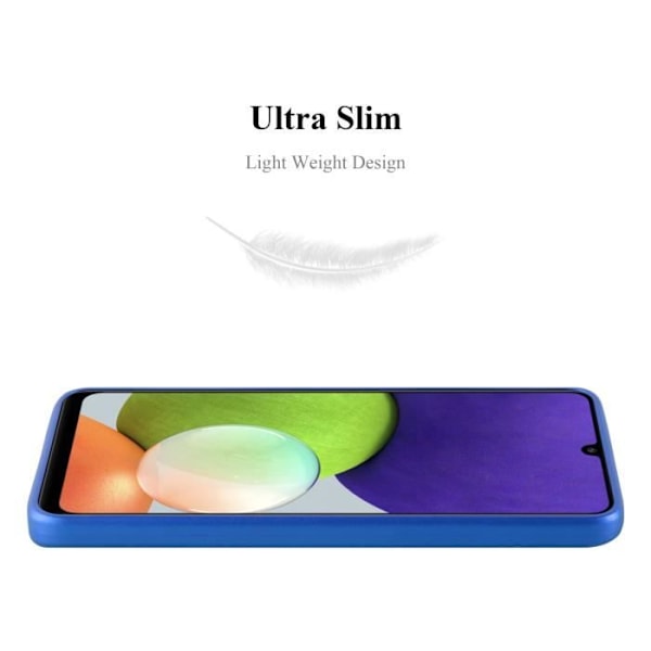 Coque - CADORABO - A22 4G / M22 / M32 4G - Skydd i silikon TPU - Tunn design - Färg matt blå Blå