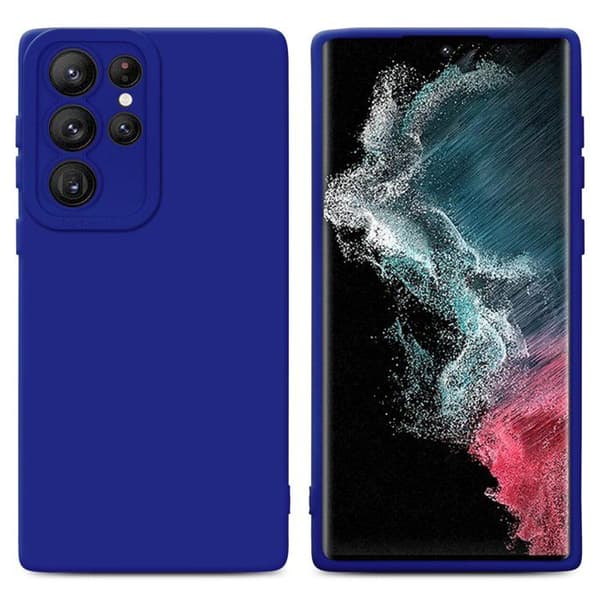 Skyddsfodral för Samsung Galaxy S22 ULTRA i FLUID BLÅ Stötsäker Blå