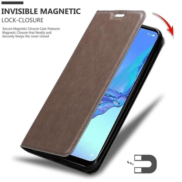 Fodral för Oppo A53 Skal i MÖRK BRUN brun