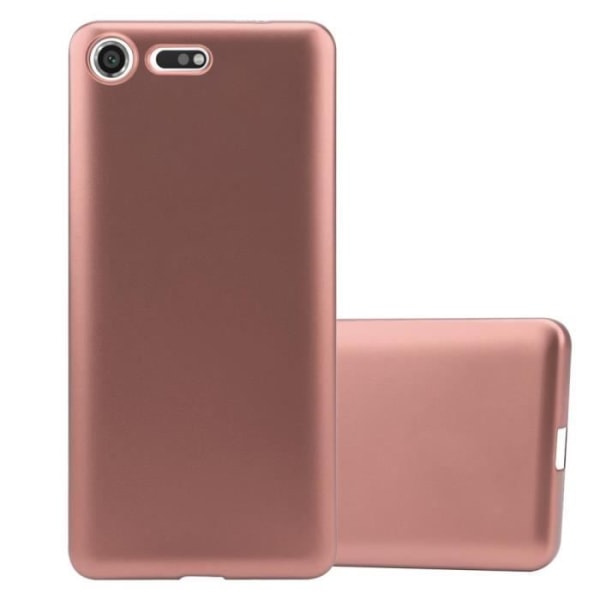 Coque - CADORABO - Sony Xperia XZ PREMIUM - METALLIC OR ROSA - Silikon TPU - Lätt skydd METALLISK ROSEGULD