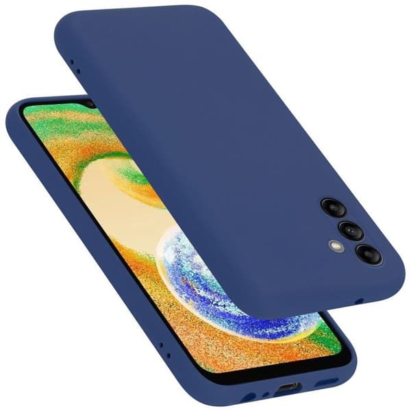 Skyddande stötsäker skal för Samsung Galaxy A04s i LIQUID BLUE Blå