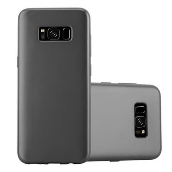 Samsung Galaxy S8 fodral - CADORABO - MATT METALLISK design - Tunt och lätt skydd - Grå METALLISK GRÅ