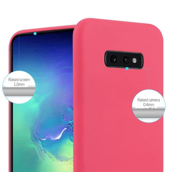 Skyddsfodral för Samsung Galaxy S10e CANDY RÖD Stötsäker Silikon Röd