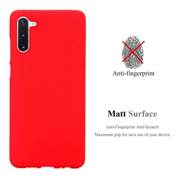 Coque - CADORABO - Samsung Galaxy NOTE 10 - Silikon TPU - Stötsäkerhet - Frost Rödd Frost Röd