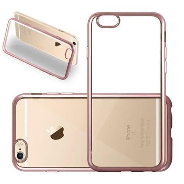 iPhone 6 / 6S CHROME GULDROSA Skydd Chrome Design Ros