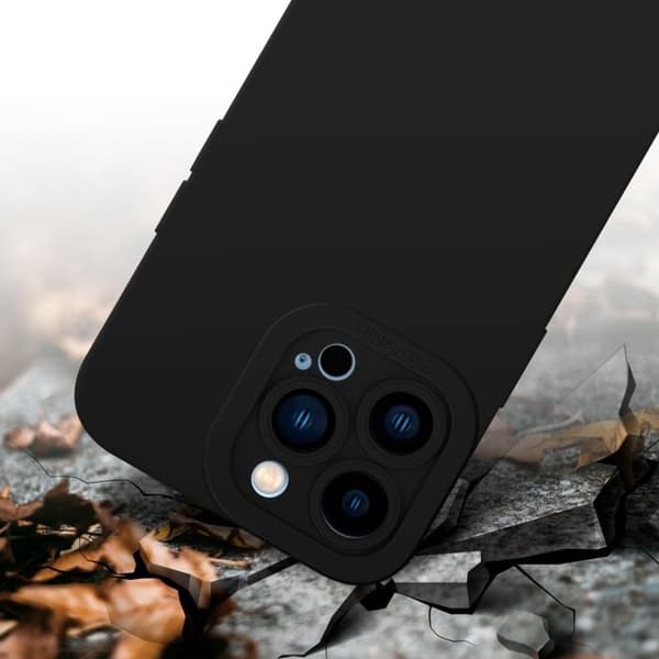 Skyddsfodral för iPhone 12 PRO MAX i FLUID SVART Stötskyddande Svart