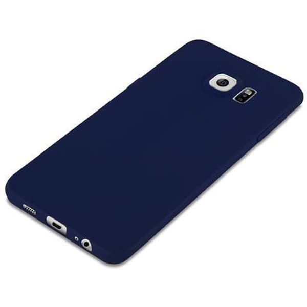 Skyddsfodral för Samsung Galaxy S6 EDGE CANDY MÖRKBLEU Stötskydd Silikon Blå