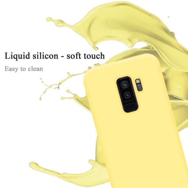 Fodral till Samsung Galaxy S9 PLUS i LIQUID Yellow Cadorabo Cover Silikon TPU