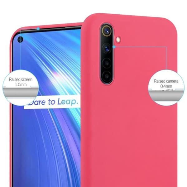 Skyddsfodral för Realme 6 4G / 6s CANDY RÖD Stötsäker Silikon Röd