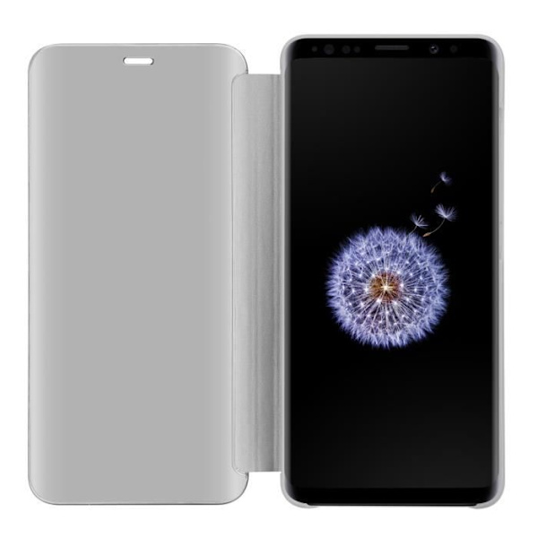 Coque - CADORABO - Samsung Galaxy S9 PLUS - Clear View - Silver - 360 graders skydd Pengar