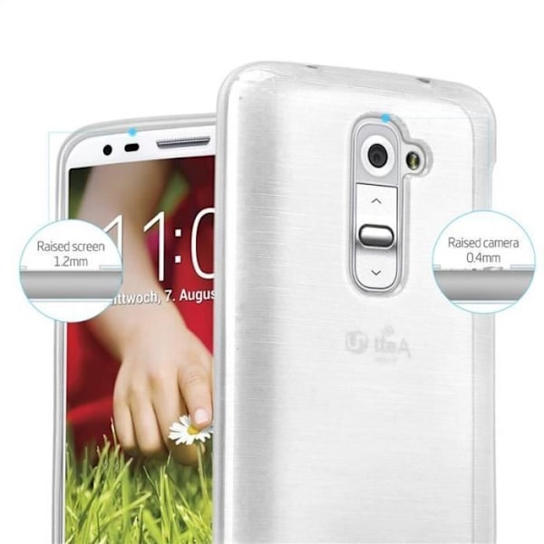 Skyddsfodral - CADORABO - LG G2 MINI - Silikon TPU - Tunn och lätt design - Stötavvisande Grå